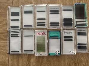 Assorted Professional Eyelash Extension Mixed Trays Bundle (Used)